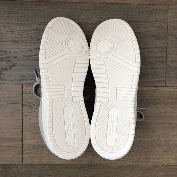 Mexx Hawk Casual Lace Up Sneakers w Imitation Leather Uppers in Grey Sz 9 - Picture 6 of 12